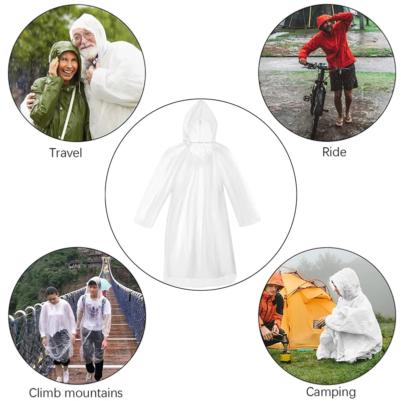6 sztuk jednorazowych, wodoodp – Emergency Poncho Rain recenzja i cena